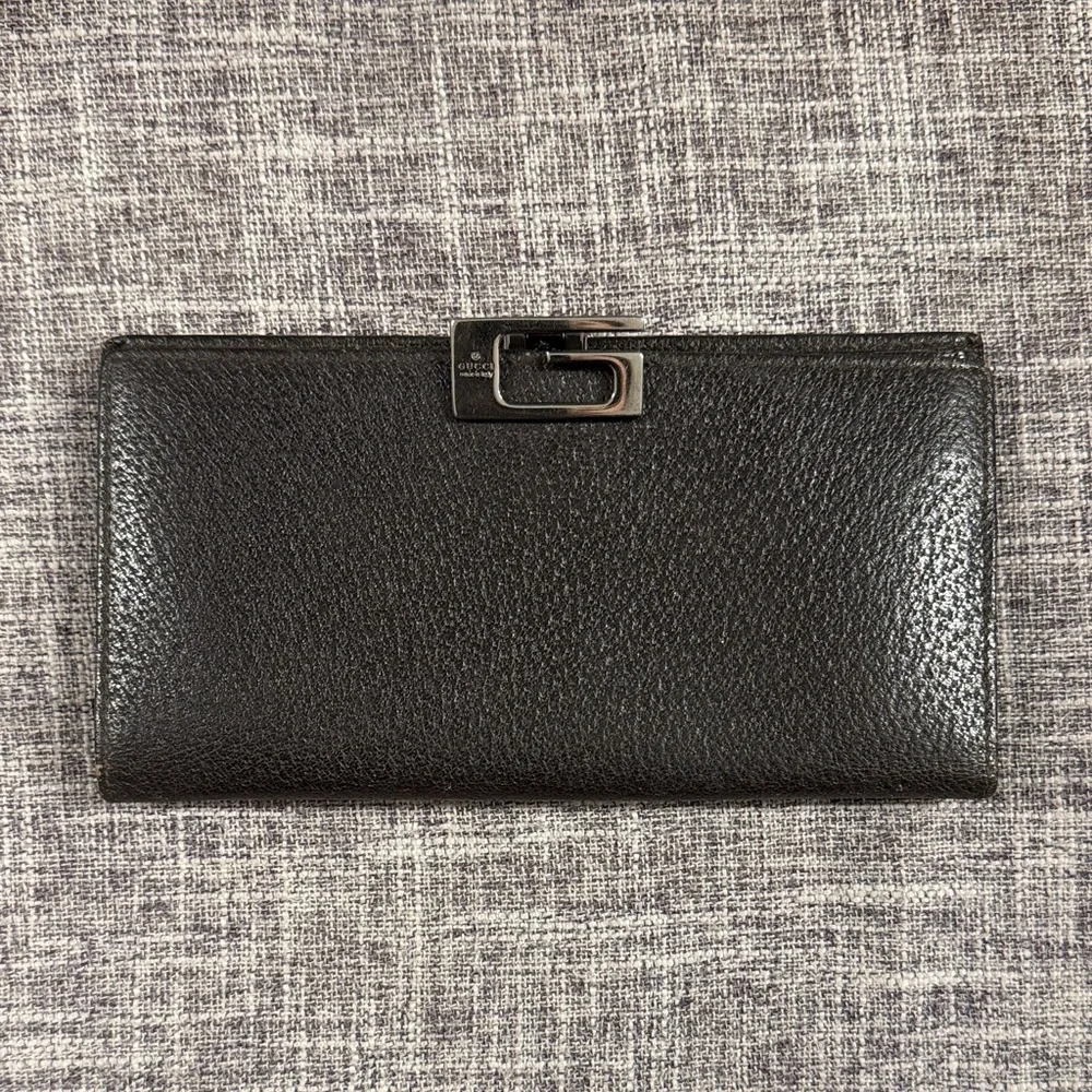 Black Gucci Leather Wallet